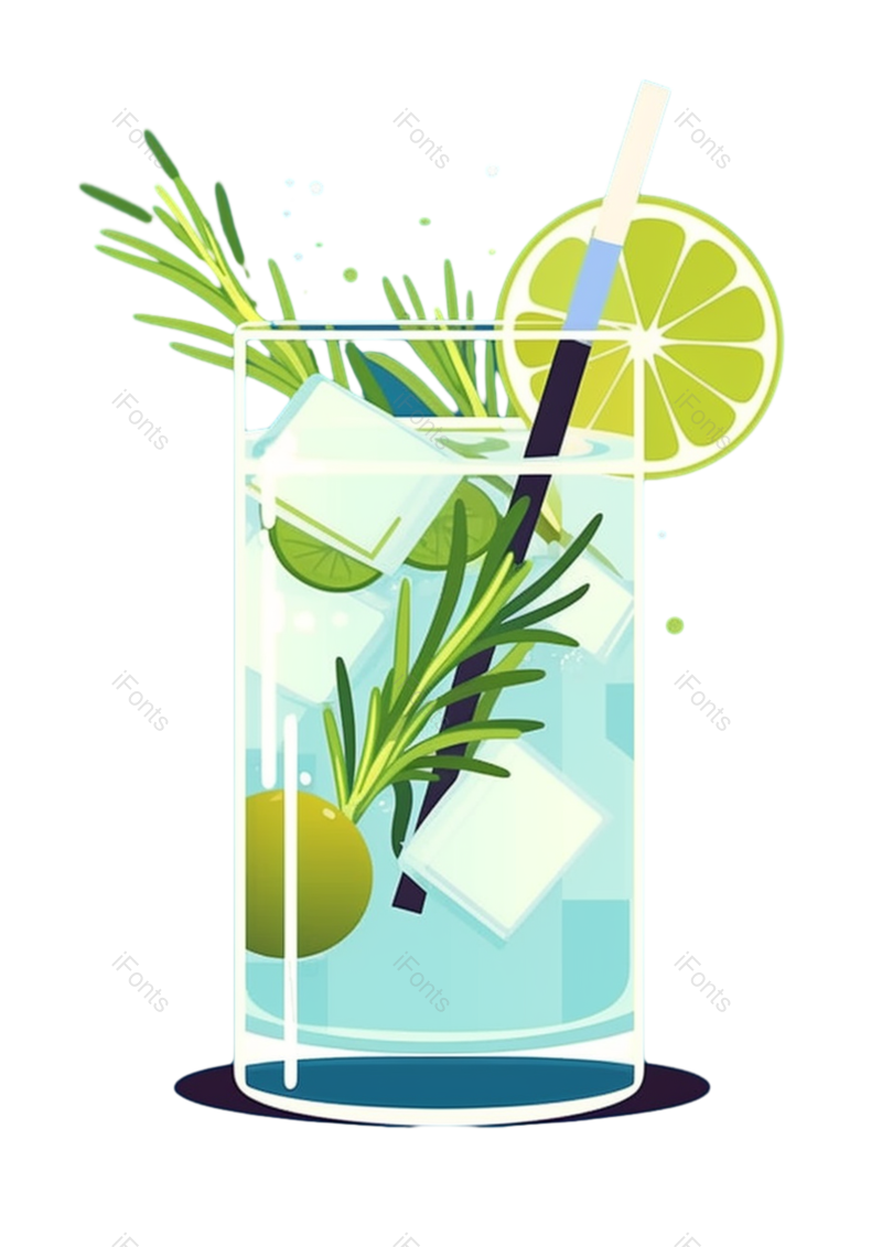 清新图片,现代元素,夏天PNG,插画免抠素材